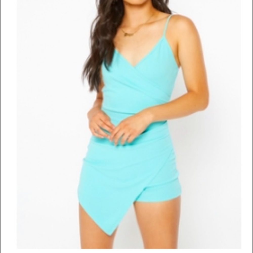 Assymetric Wrap Romper sz: Small